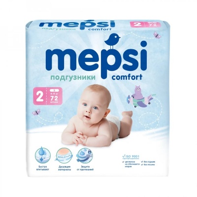 MEPSI Подгузники Comfort 4-9 S (72 шт)